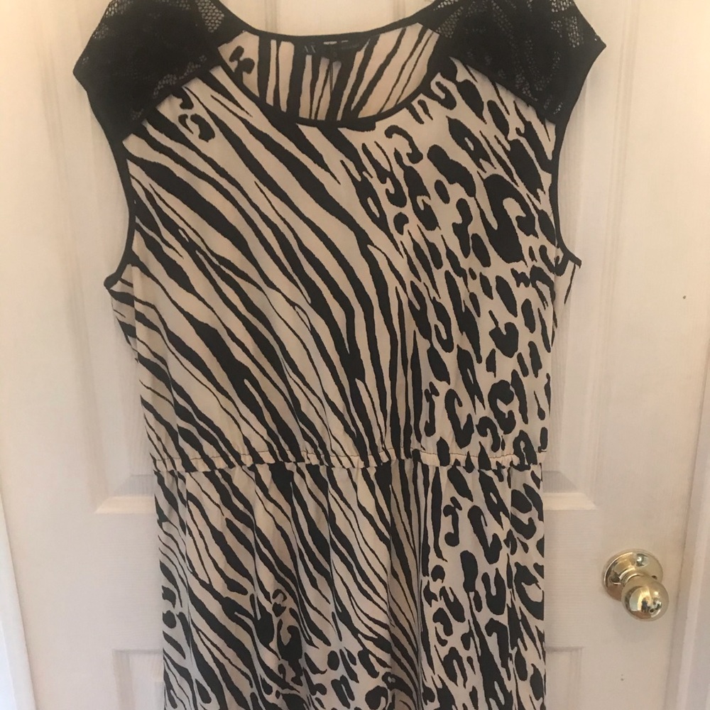Armani exchange animal print dress size xl